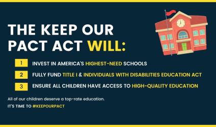 The Keep Our PACT ACT Graphic that highlights three things the act will do. Read about them in the article.